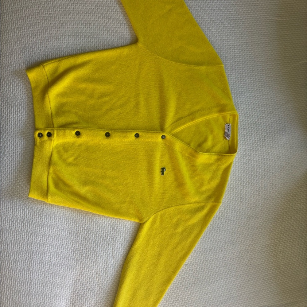 Izod Women's Bright Yellow Cardigan